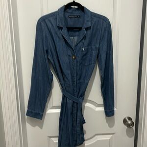Abercrombie and fitch denim chambray dress shirt